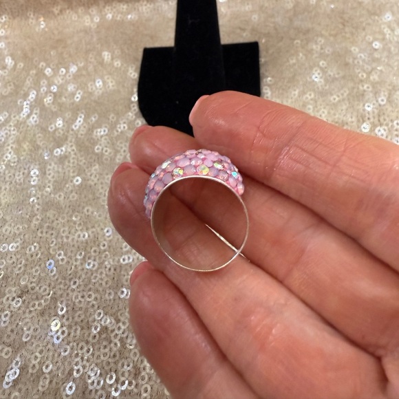 NWT Gorgeous Austrian Crystal / 925 Silver Size 6.5 ring from Mosaico - Picture 9 of 10